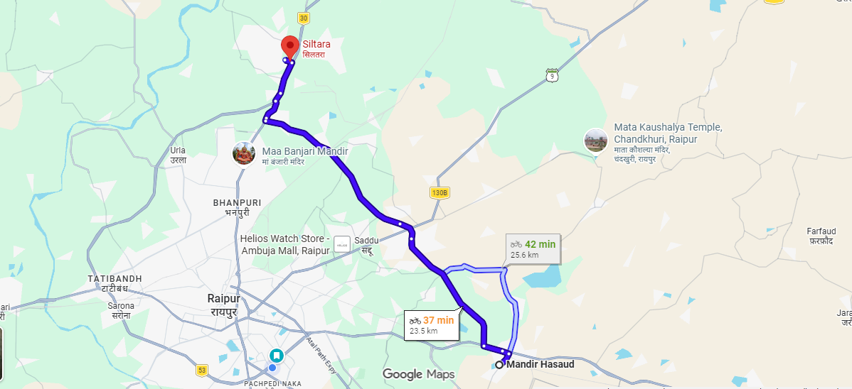 SILTARA TO MANDIR HASUAD - 23.5KM